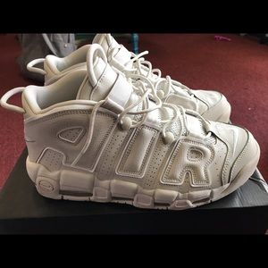 Nike Air More uptempo Bone Grey. Size 11